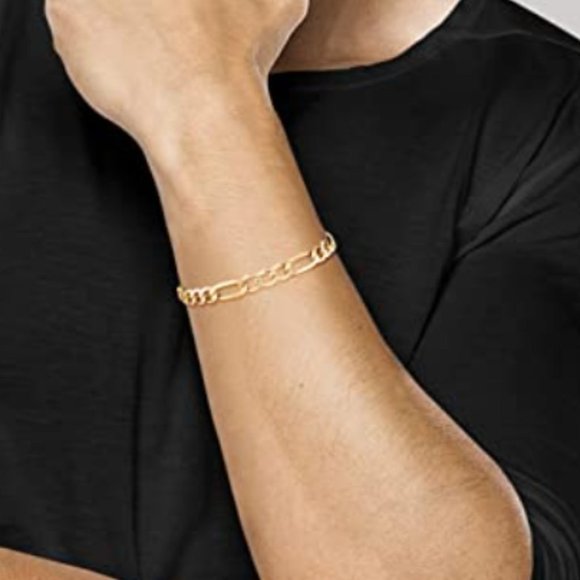 Italy Mens Stamped 18K Gold 8
